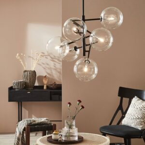 Svítidlo Markslöjd černá/průhledná kov/sklo