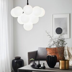 Svítidlo Markslöjd černá/bílá kov/sklo