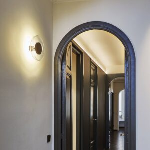 Svítidlo Marset černá/transparentní sklo foukané/polykarbonát/hliník