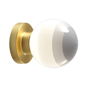 Svítidlo Marset bílý/mosaz kov/sklo