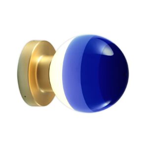 Svítidlo Marset modrá/mosaz kov/sklo