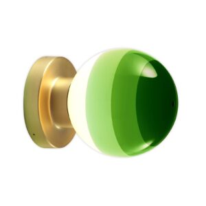 Svítidlo Marset zelená/mosaz kov/sklo