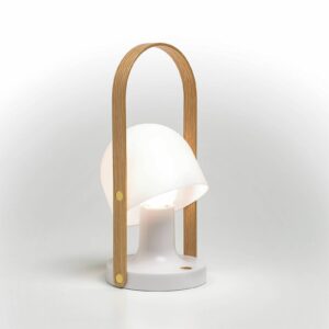 Svítidlo Marset hnědá/bílá polykarbonát/překližka