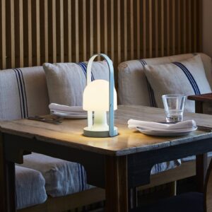 Svítidlo Marset modrá/bílá polykarbonát/překližka