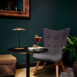 Svítidlo Marset dub/bílá/černá dřevo lisované/hliník