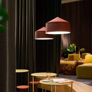 Svítidlo Marset červená polyetylen