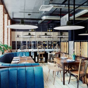 Svítidlo Martinelli Luce šedý hliník/tkanina