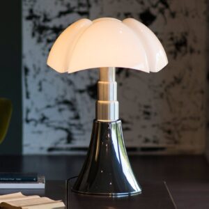 Svítidlo Martinelli Luce titanově šedý/nerezová ocel satinovaná/opálový bílý nerezová ocel/methakrylát