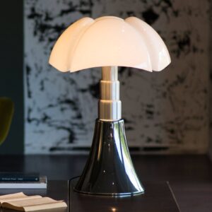 Svítidlo Martinelli Luce titan/nerezová ocel satinovaná/opálový bílý hliník/nerezová ocel/methakrylát