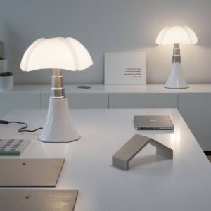 Svítidlo Martinelli Luce bílý/nerezová ocel satinovaná/opálový bílý nerezová ocel/methakrylát