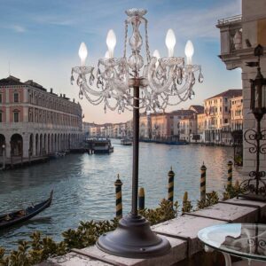 Svítidlo Masiero průhledná/antracit plast/kov