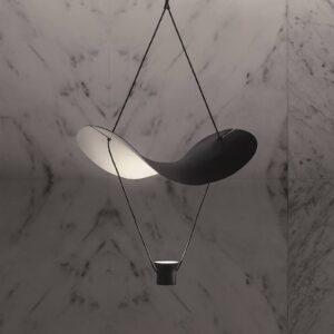 Svítidlo Masiero matná černá/bílá kov