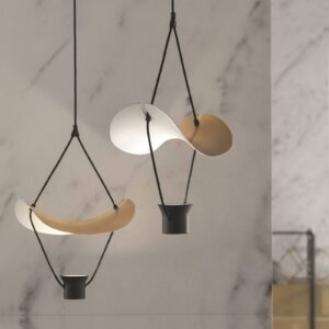 Svítidlo Masiero zlatý/bílý/černý kov