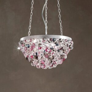 Svítidlo Masiero stříbrná/barevná kov/sklo