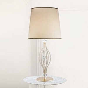 Svítidlo Masiero zlatá/slonovina/čirá kov/tkanina/sklo/plast