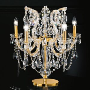 Svítidlo Masiero zlatá/průhledná kov/křišťál/sklo