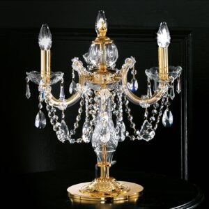 Svítidlo Masiero zlatá/průhledná kov/půlbrus křišťál