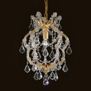 Svítidlo Masiero zlatá/průhledná kov pozlacený/Swarovski krystaly