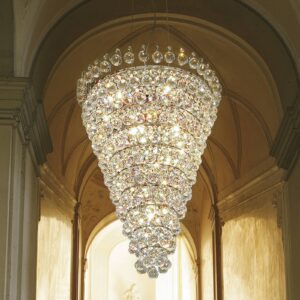 Svítidlo Masiero chrom/průhledná kov/křišťál Asfour