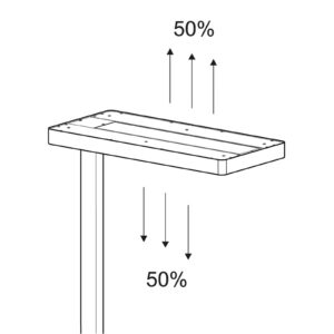 Svítidlo Maul stříbrná hliník