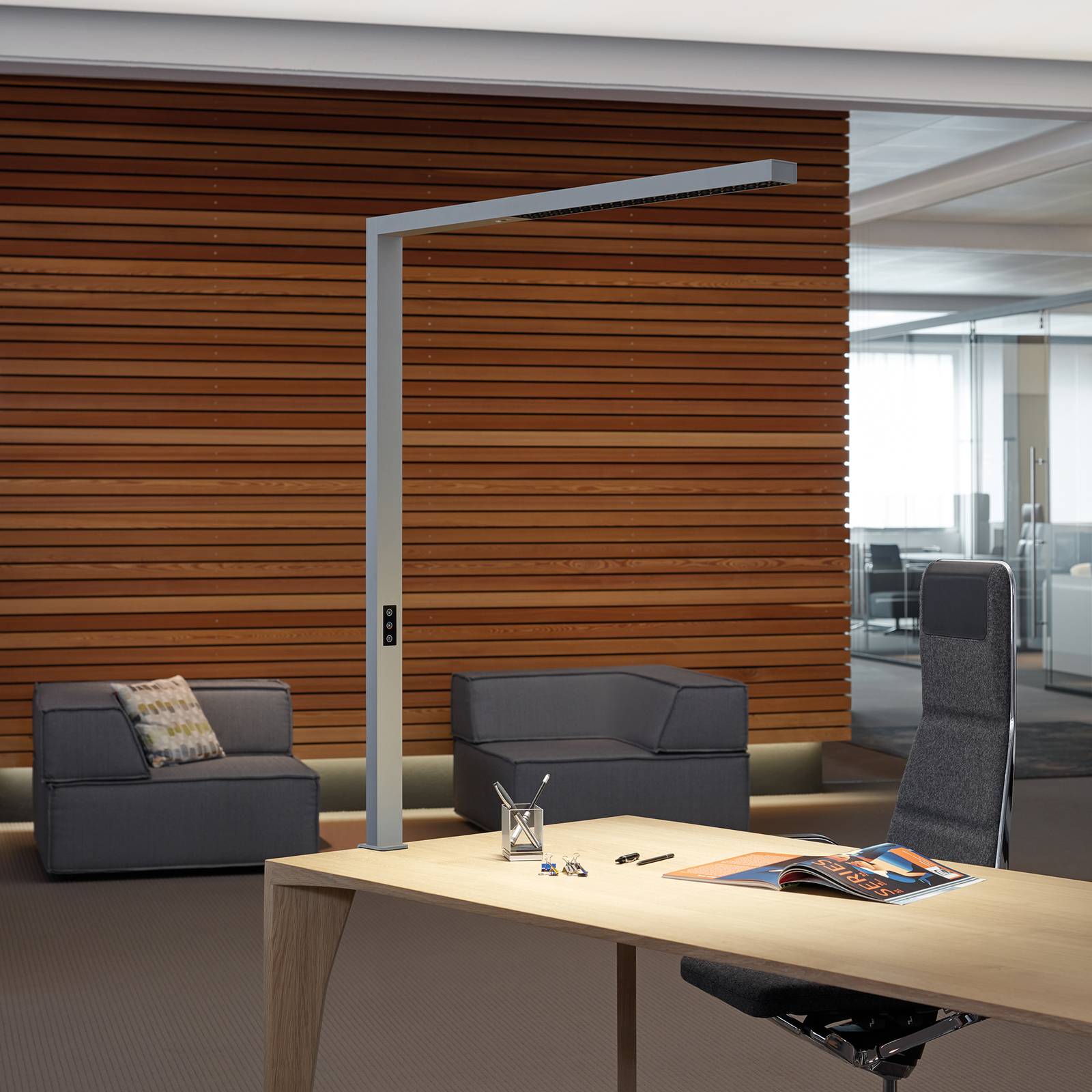 Svítidlo Maul stříbrná hliník