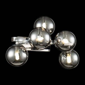 Svítidlo Maytoni chrom/kouřová kov/sklo