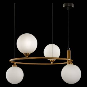 Svítidlo Maytoni mosaz/černá/bílá kov/sklo