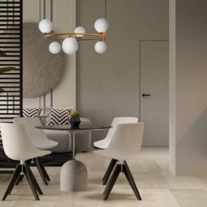 Svítidlo Maytoni mosaz/černá/bílá kov/sklo