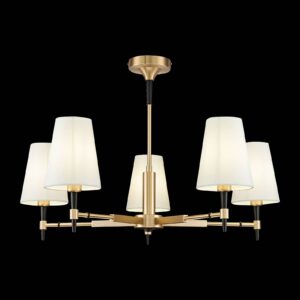 Svítidlo Maytoni mosaz/černá/bílá kov/látka