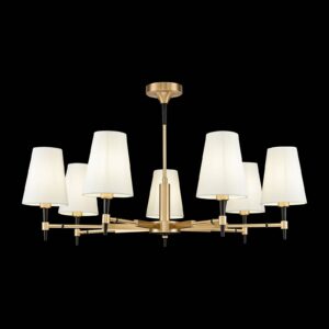 Svítidlo Maytoni mosaz/černá/bílá kov/látka