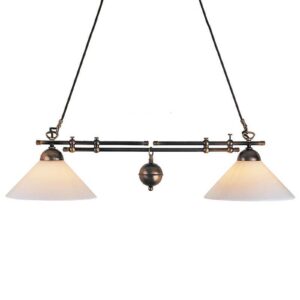 Svítidlo Menzel mosaz brynýrovaná/opál mosaz/opálové sklo