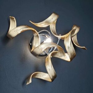 Svítidlo Metallux zlatá/chrom kov/sklo