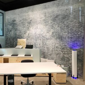 Svítidlo MiKi...der Mikroorganismen-Killer! matná bílá hliník