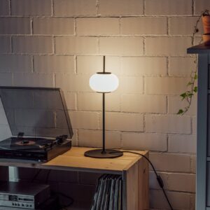 Svítidlo Milan Iluminación černá (RAL9005)/opálová Zamak tlakový odlitek/sklo