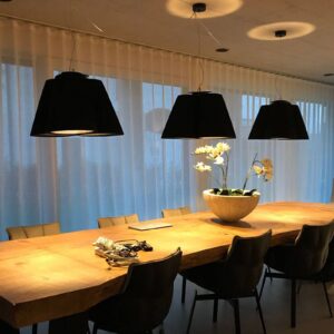 Svítidlo Modo Luce antracit plissé/kov