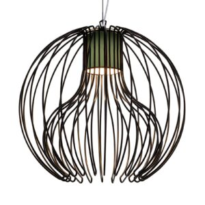 Svítidlo Modo Luce mechově zelená látka