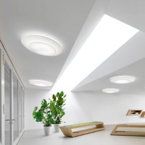 Svítidlo Modo Luce bílá lycra/kov