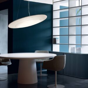 Svítidlo Modo Luce bílá lycra/kov