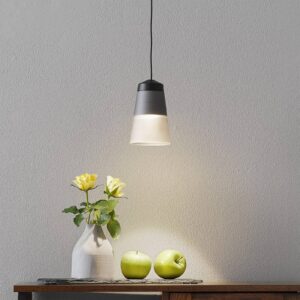 Svítidlo Molto Luce černá (RAL 9005)/kouřově šedá hliník/sklo