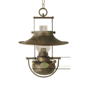 Svítidlo Moretti Luce antická mosaz měď mosaz/sklo