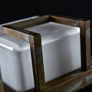 Svítidlo Moretti Luce antická mosaz mosaz/sklo