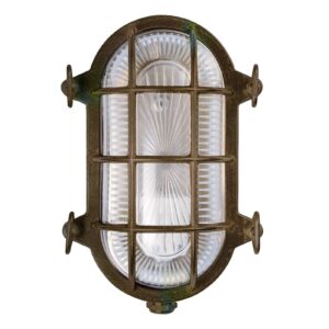 Svítidlo Moretti Luce antická mosaz mosaz/sklo