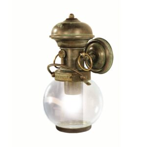 Svítidlo Moretti Luce antická mosaz měď/čirá mosaz/sklo