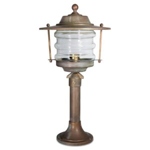 Svítidlo Moretti Luce antická mosaz/měď/čirá mosaz/sklo