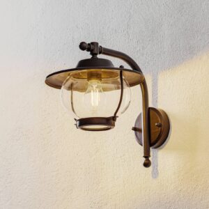 Svítidlo Moretti Luce brynýrovaná mosaz/transparentní mosaz/sklo