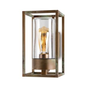 Svítidlo Moretti Luce antická mosaz/čirá mosaz/sklo