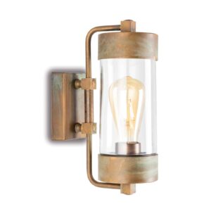 Svítidlo Moretti Luce antická mosaz/čirá mosaz/sklo