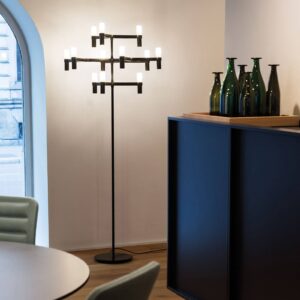 Svítidlo NEMO černě lakované/opálově bílé hliník/sklo