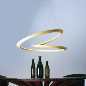 Svítidlo NEMO zlatě lakované hliník/plast