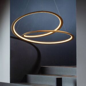 Svítidlo NEMO zlatě lakované hliník/plast